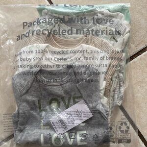 New 7- Pack Short Sleeve Baby Bodysuits